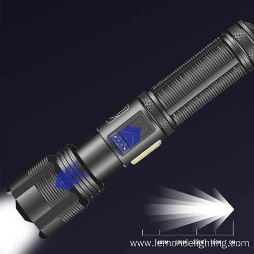 Waterproof Aluminum Rechargeable Torch Tactical Flashlight